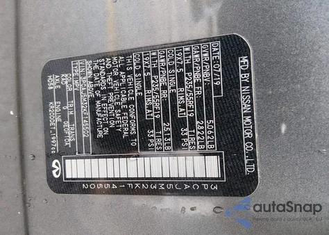 2019 Infiniti Qx50 Essential from USA, damaged, VIN 3PCAJ5M32KF145502